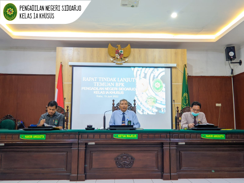 RAPAT TINDAK LANJUT HASIL PEMERIKSAAN BADAN PEMERIKSA KEUANGAN